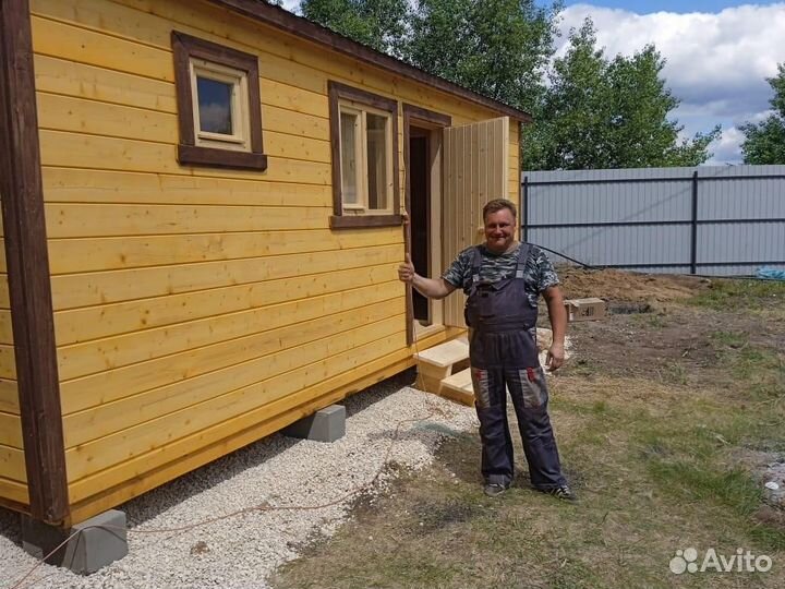 Перевозная баня из бруса