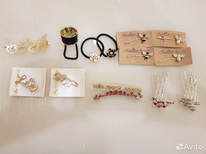 Резинки, заколки, невидимки новые