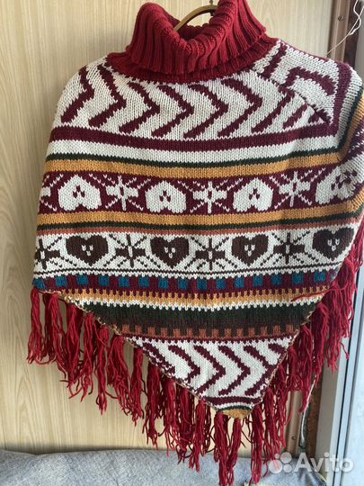 Пончо женское