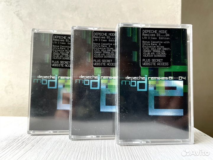 Depeche Mode 3 cass edition 81-04 remixes