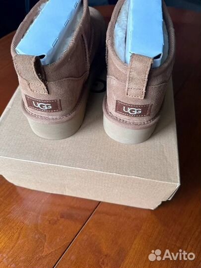 UGG chestnut mini platform