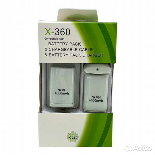 Аккумуляторы 2шт для Xbox 360 +usb кабель 5в1