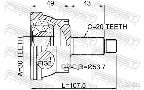 ШРУС 2310-035 2310-035 Febest