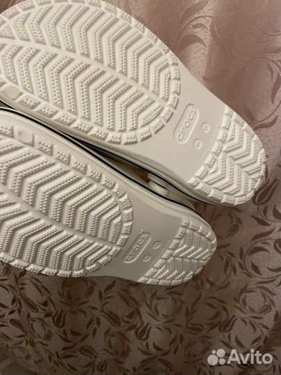 Кроксы белые новые 45 размер