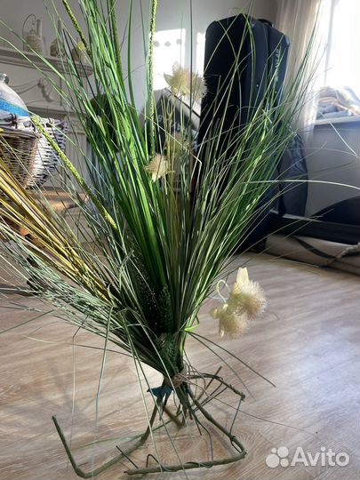 Искусственные цветы для декора бу