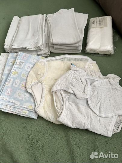 Многоразовые трусики и марлевые вставки