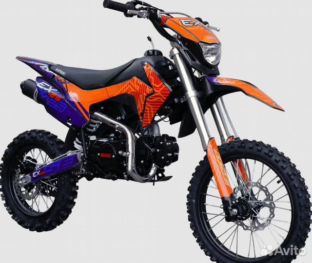 Питбайк BSE EX125 17/14 Blue Orange Ant (020)