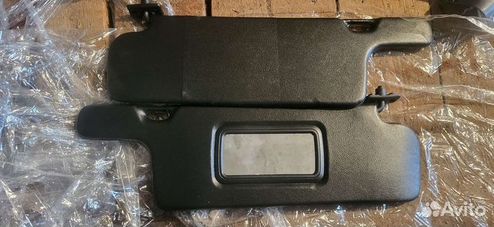 Козырьки солнцезащитные черные на ваз 2108-2115