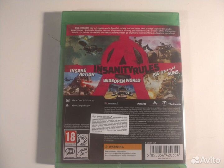 Xbox игра Bethesda Rage 2 Новый