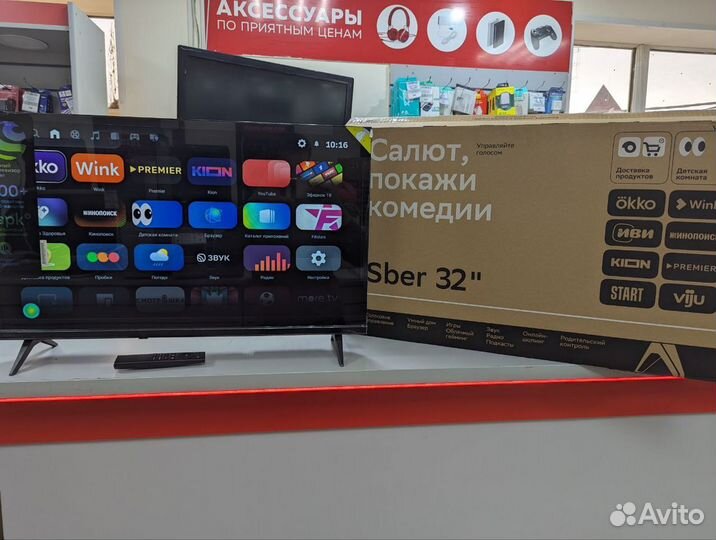 Телевизор sber SDX 32H21208 Black