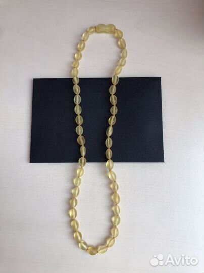 Бусы янтарь