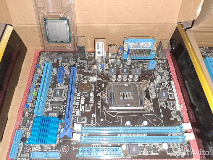 Материнская плата с процессором,видео,опер.память