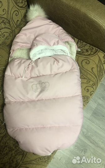 Конверт зимний для девочки