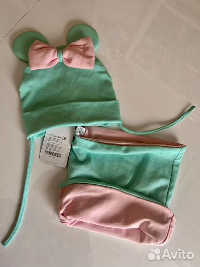 Комплект шапка и снуд детский