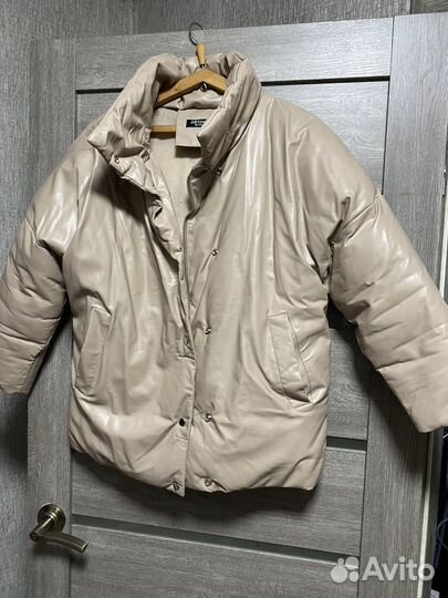 Куртка зимняя женская кожаная