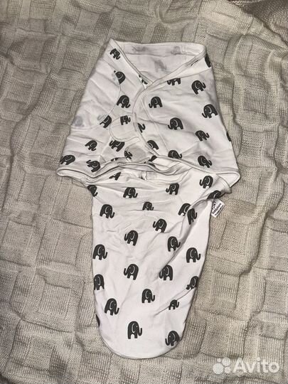 Кокон пеленка на липучке с молнией на ножках