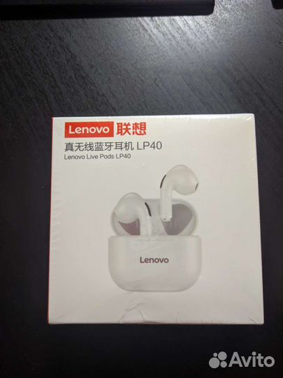 TWS наушники Lenovo LivePods (LP40)