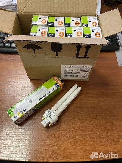 Лампа люминесцентная osram dulux D/E 18Вт/830 G24q