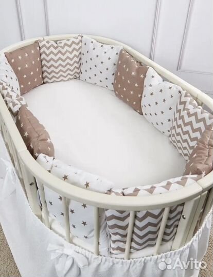 Бортики подушки в кроватку, новые