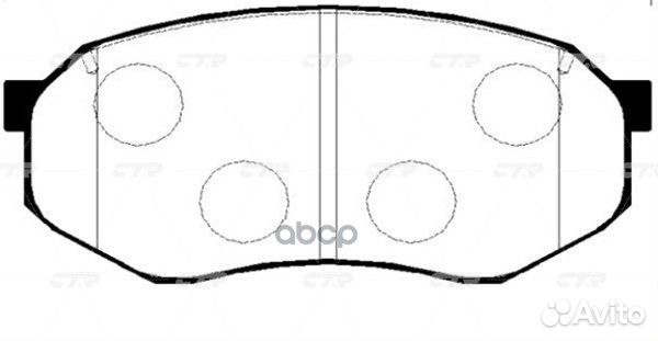 Старый номер ckkk-6) Колодки тормозные GK0512 CTR