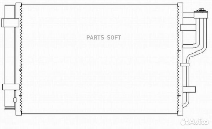 Радиатор кондиционера hyundai Elantra/i30 2006