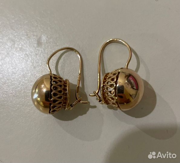 Золотые серьги СССР
