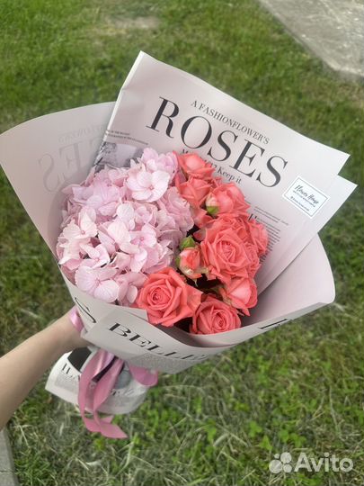 Букет с гортензией