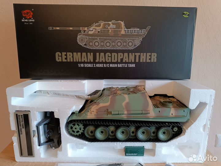 Танк jagdpanther 1/16 heng long