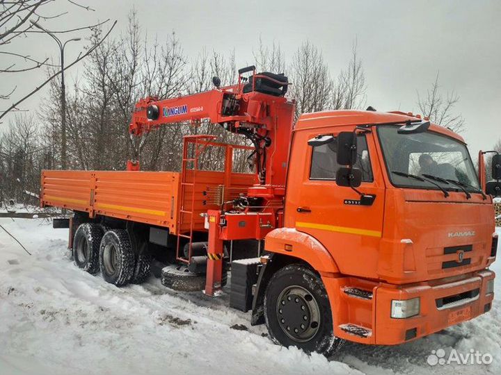 Аренда и услуги манипулятора, стрела 7 т, 21 м, борт 15.3 т, 6.2 м