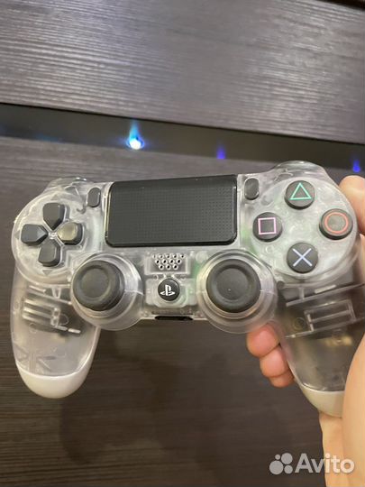 Джойстик dualshock ps4 v2 прозрачный
