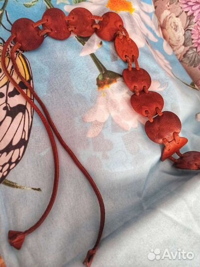 Кожаный ретро-пояс польша