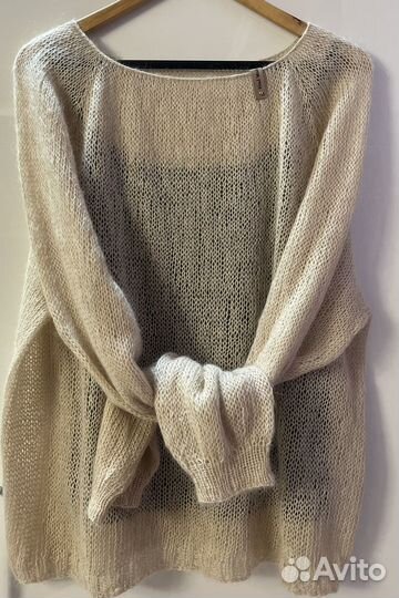 Свитер из мохера ручной вязки