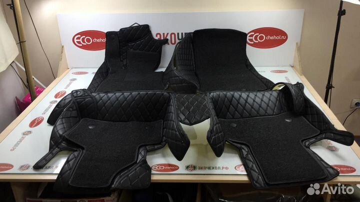 3D Коврики Hyundai Салон Багажник из Экокожи