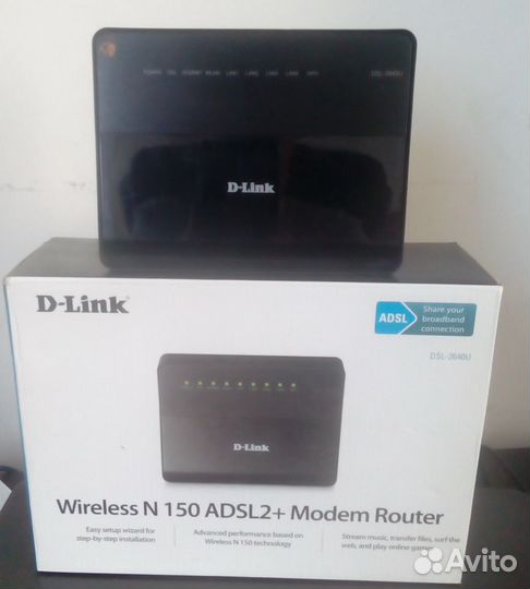 Wifi роутер D-Link DSL-2640U U1