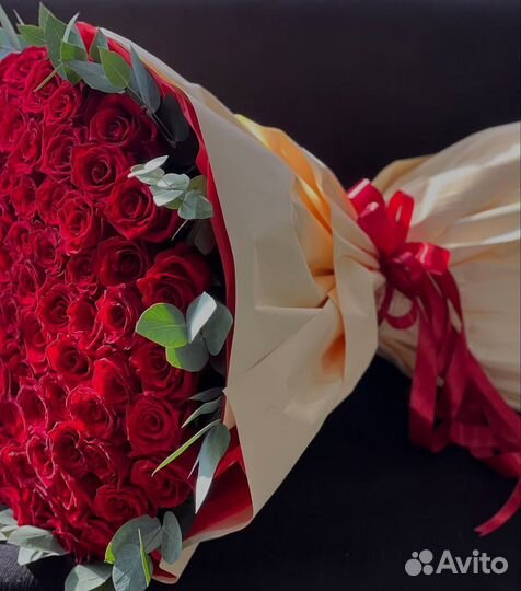 101 роза 60 см