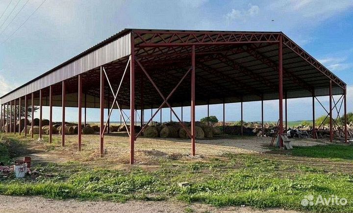 Строительство ангаров, гаражей, навесов