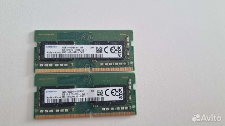 Оперативная память ddr4 8gb samsung