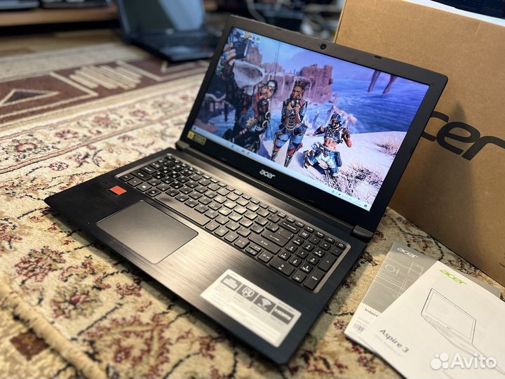 Игровой Ноутбук Acer Ryzen 5-3500u/12гб/R530/Vega8