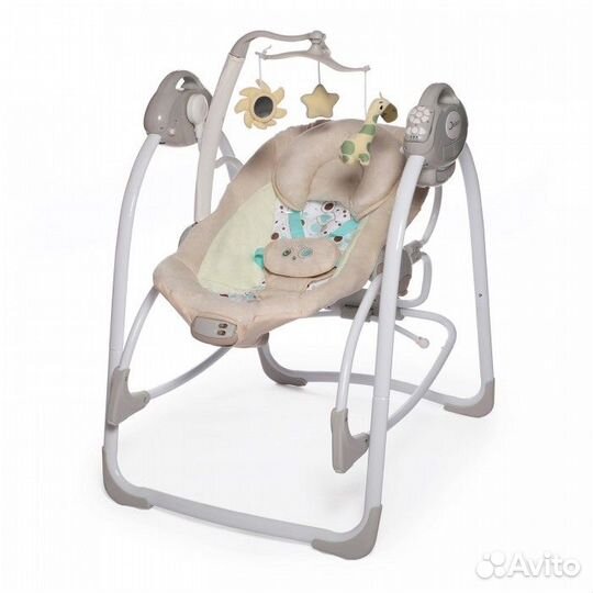 Качели Jetem Flappy 2 в 1 с адаптером, шампань