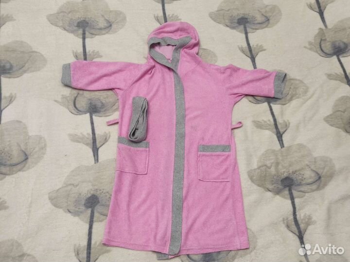 Халат махровый для девочки 116р