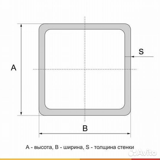 Труба профильная, 180х180х5 мм