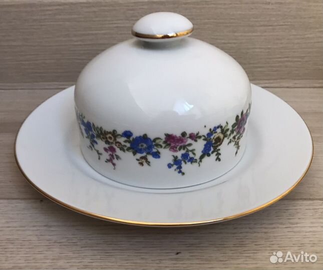 Масленка, соусница ilmenau, фарфор СССР