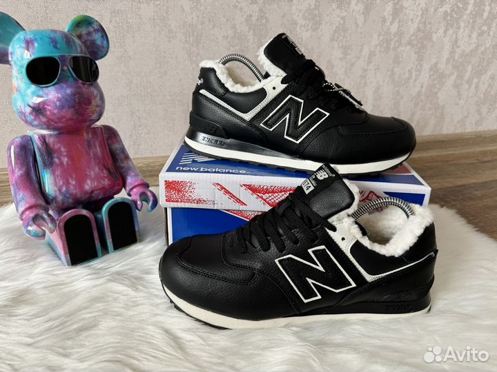 Меховые New Balance 574 Classic р.41-46 зимние