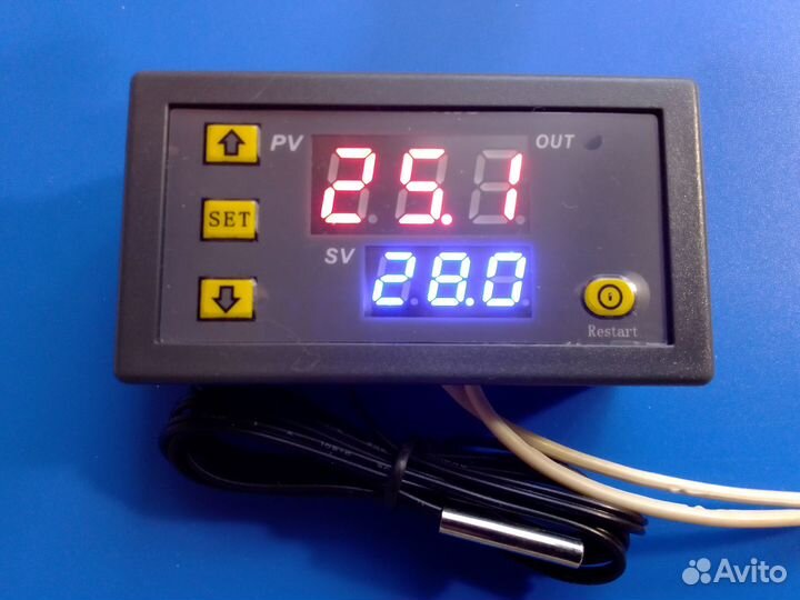 Программируемый терморегулятор W3230 12В,24В,220В