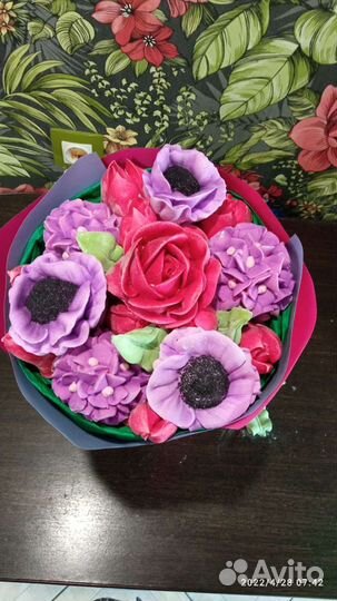 Съедобные букеты из зефира