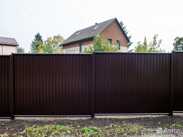 Забор из профнастила 