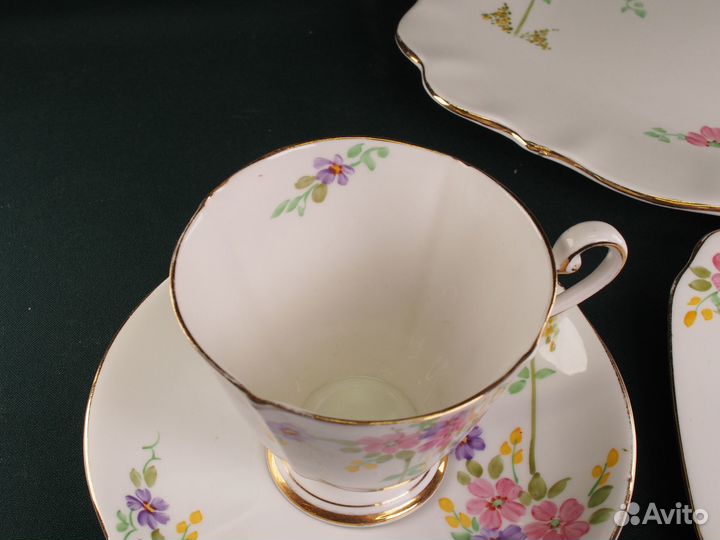 Антикварная кофейная четверка. Англия