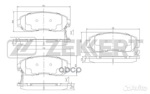 Колодки торм. диск. передн. Honda CR-V III IV