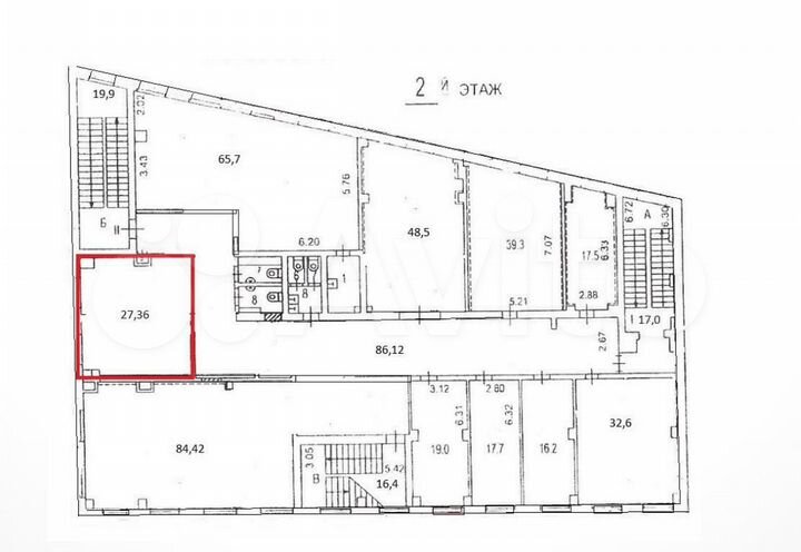 Сдам офисное помещение, 27.36 м²