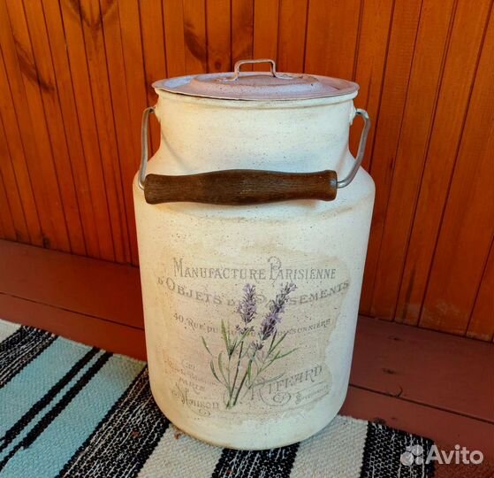 Бидон алюминиевый винтаж 10 л